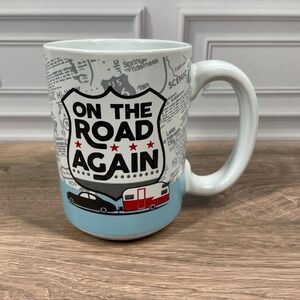 Route 66 On The Road Again Zak Designs Ceramic Coffee Mug 14Ounce
